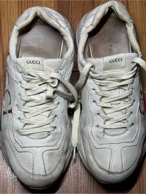 Gucci Rhyton leather sneakers women’s